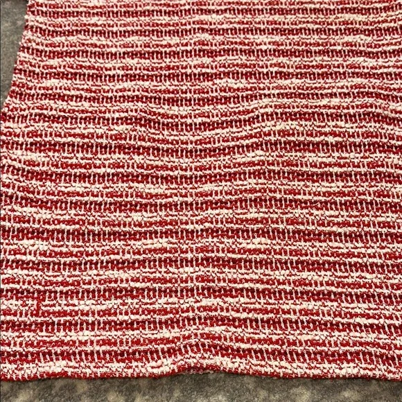 ZARA Red and White Striped Knit Dress KIDS SIZE 5 - Picture 6 of 6